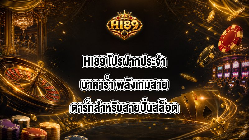 HI89 โปรฝากประจําบาคาร่า